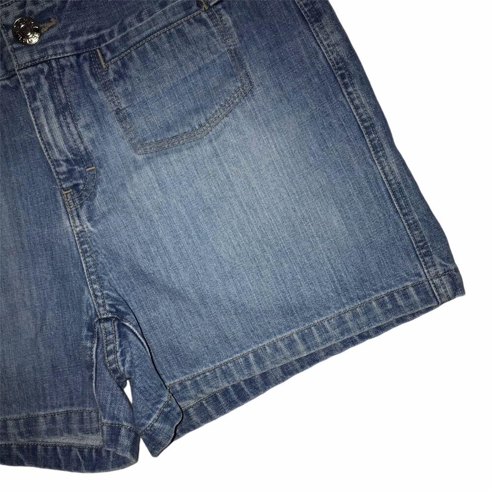 READ Tommy Hilfiger Jean Shorts Womens 10 Light Wash Embroidered Logo Jean - Picture 5 of 9